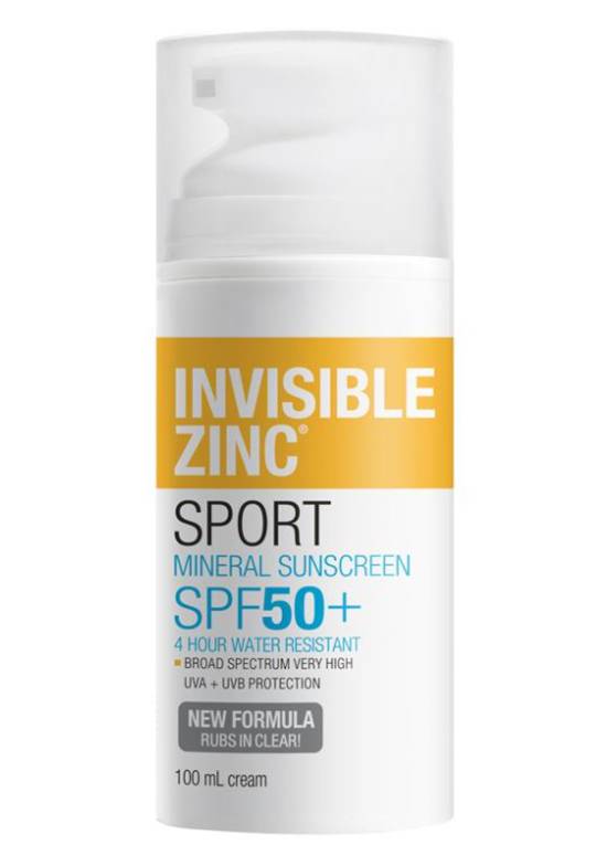 INVISIBLE ZINC 4 Hour Water Resistant Sunscreen SPF50